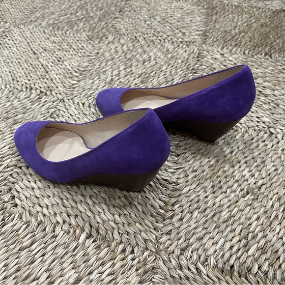NWOB Cole Haan Laney Purple Suede Wedge 6.5 - Picture 2 of 6
